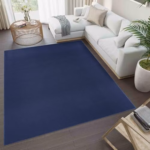 Desire Rugs Simple Modern Hand Tufted Low Pile Area Rug, Blue, W: 160 cm, L: 230 cm – 2