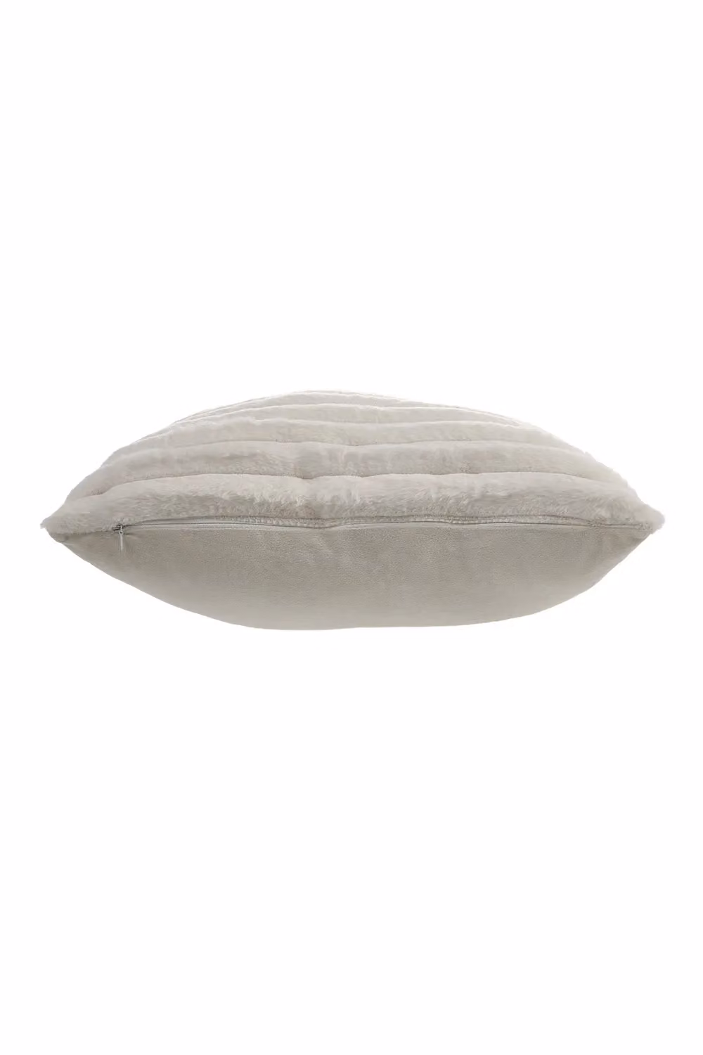 Living and Home 2-Piece Soft Striped Plush Pillow Covers in White – 3