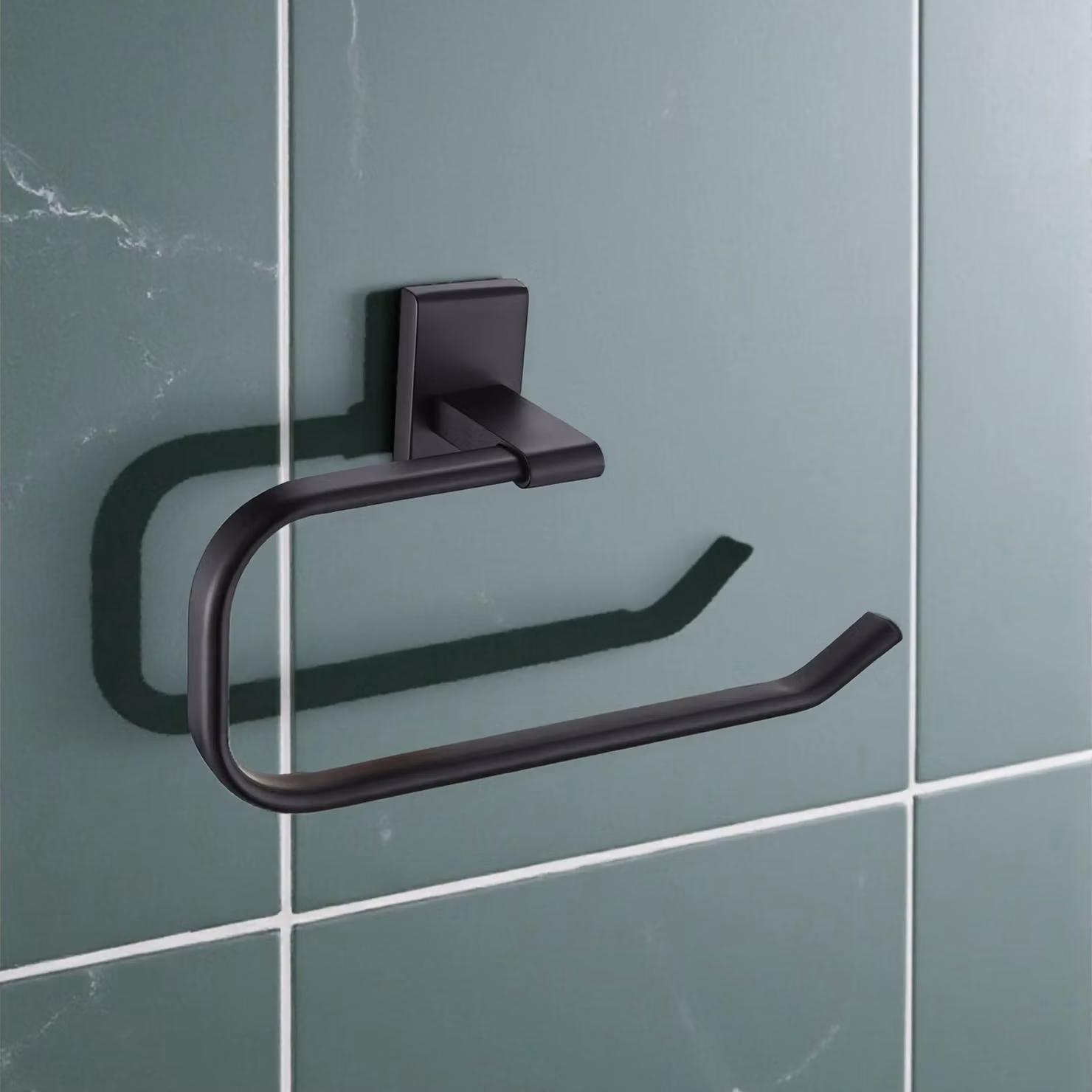 Showerdrape Unity 3 Piece Black Stainless Steel Wall Mounted Bathroom Accessory Set – 2