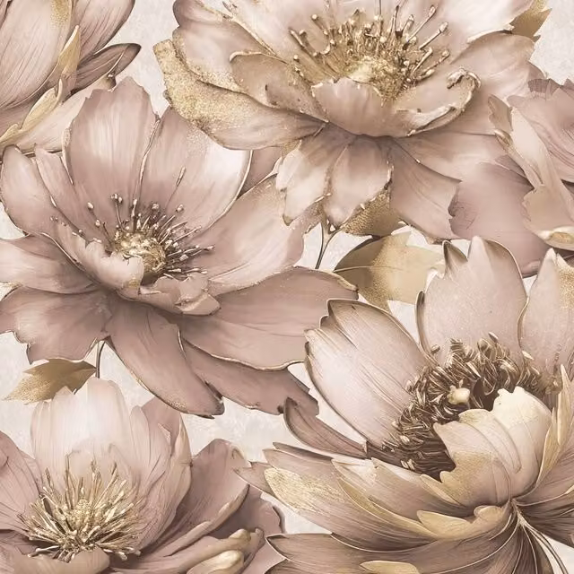 Muriva Aminah Floral Botanical Wallpaper in Pink