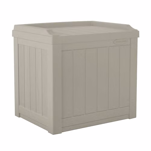 Rowlinson Suncast Florida 83L Garden Storage Box in Beige – 1
