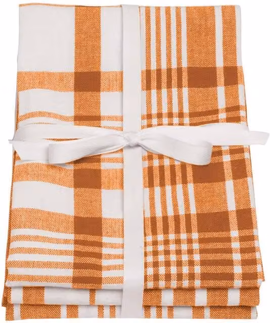Dexam Love Set of 3 Extra-Large Tea Towels in Terracotta and Multicolour