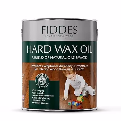 Fiddes White Satin Hard Wax Oil, 2.5 l
