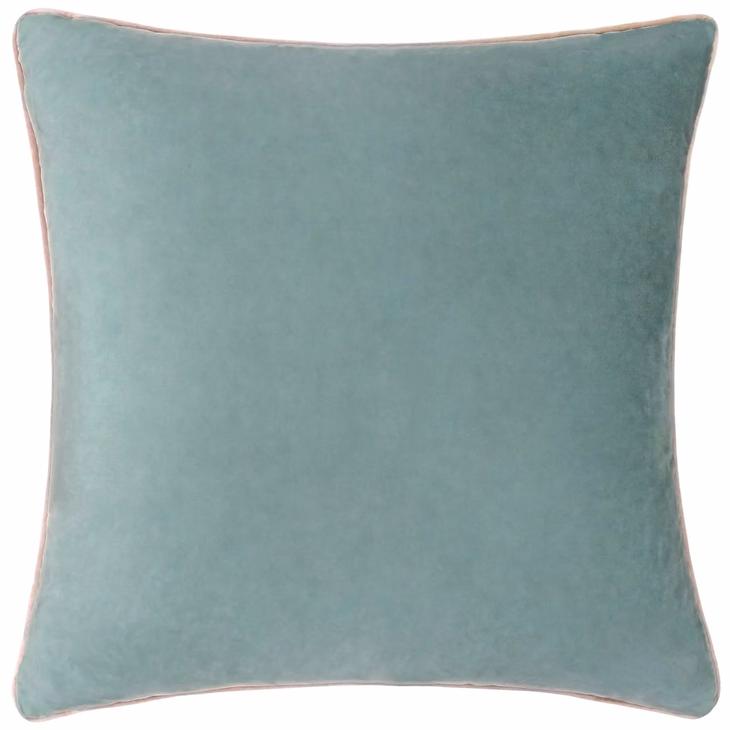 Furn Meridian Velvet Piped Square Cushion in Pale Blue, W/D/H: 55 x 55 x 55 cm – 3