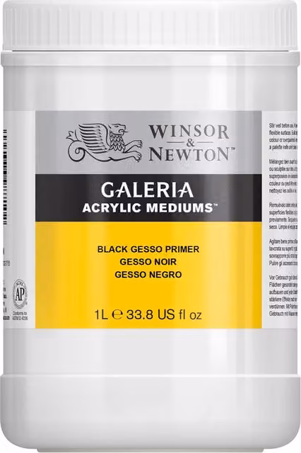 Winsor and Newton Galeria Gesso Black 1l