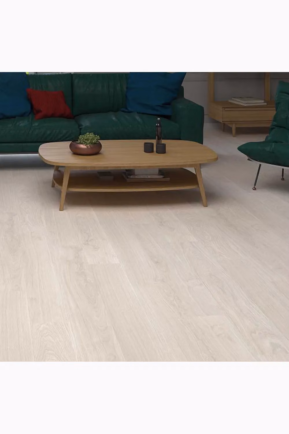 Living and Home 36-Piece Rustic Wood-Look Self-Adhesive PVC Plank Flooring in Light Grey – 2