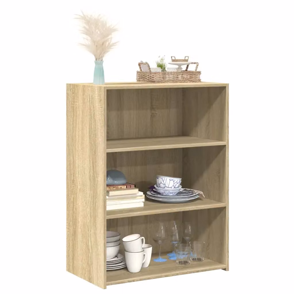 Berkfield Home Sonoma Oak Sideboard in Brown, W/D/H: 70 x 41 x 93 cm – 2