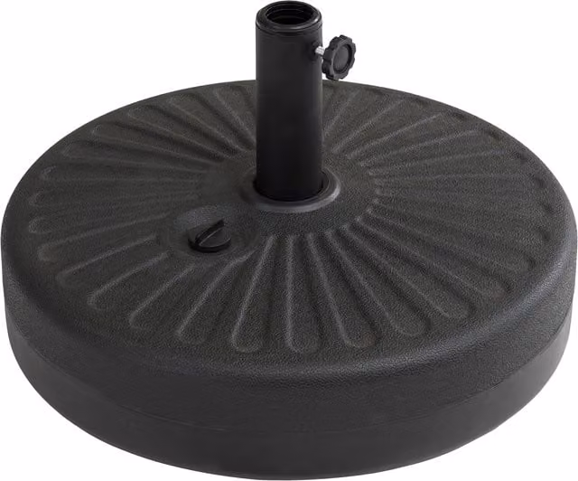Sunjoy Black Spoke Freestanding Plastic Patio Parasol Base