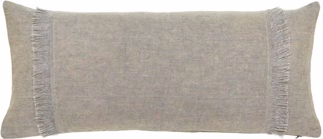 Murmur Lir Grey Linen Rectangular Cushion W: 70 cm, D: 30 cm, H: 30 cm