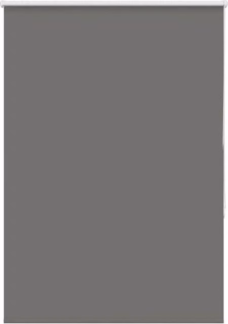Berkfield Home Grey Blackout Roller Blind, Thermal Insulating Polyester, W: 110 cm, H: 130 cm