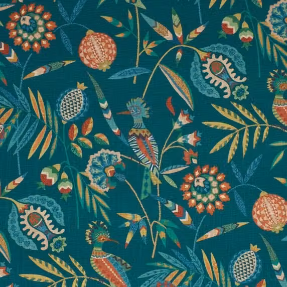 iLiv Hoopoe Digitally Printed Fabric Hydro in Multicolour and Blue