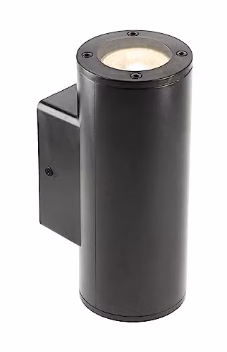 CGC Lighting Sherri Black Cylinder Up and Down Outdoor Wall Light – 2