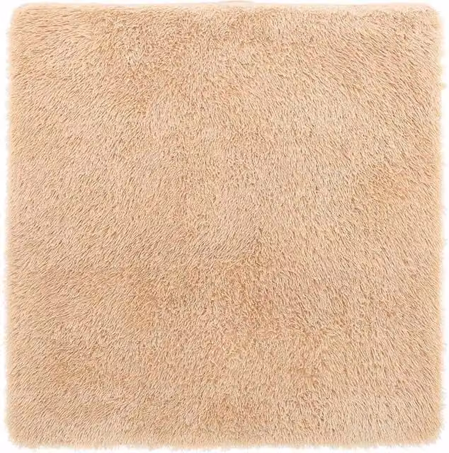 Berkfield Home NAVARRA Shaggy High Pile Rug, Beige, W/D/H: 240 x 240 x 1 cm – 1