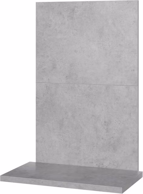 Acantha x2 Tile and Hearth Set in Grey Concrete Effect with Matt Finish