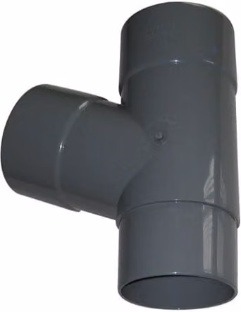 FloPlast Deepflow/Hi-Cap Downpipe Branch, 67.5 Degree, 80mm, Grey