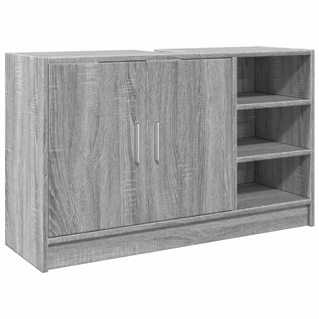 Berkfield Home Grey Sonoma Sink Cabinet W/D/H: 90 x 29 x 55 cm – 2