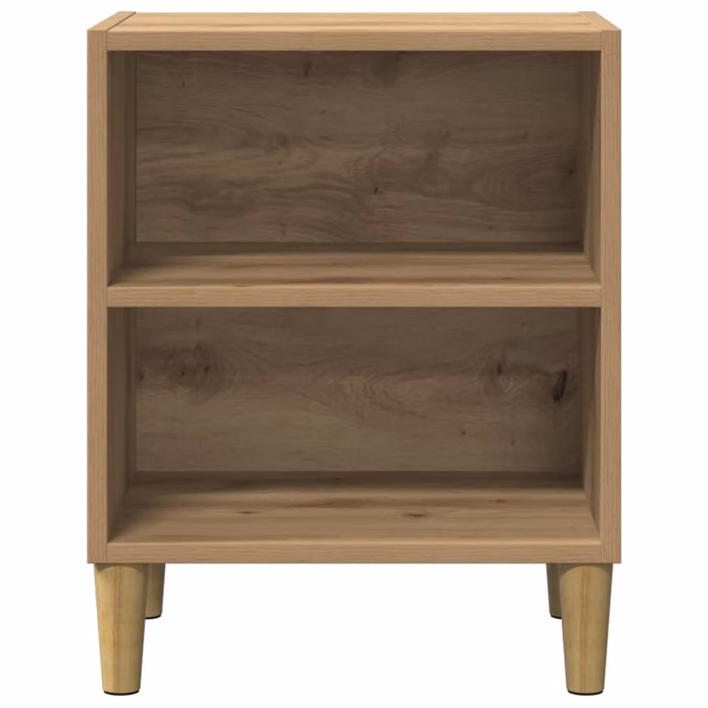 Berkfield Home Classic Bedside Cabinets, 2 Piece Set in Artisan Oak Brown, W/D/H: 40 x 30 x 50 cm – 3