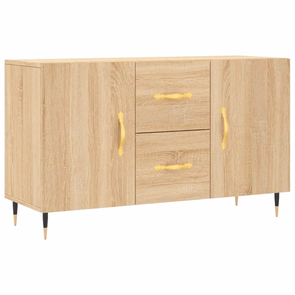 Berkfield Home Sonoma Oak Sideboard in Brown, W/D/H: 100 x 36 x 60 cm – 2