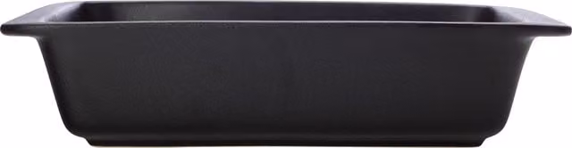 Maxwell Williams Caviar Black Stoneware Rectangular Lasagne Dish with Handles, 35cm