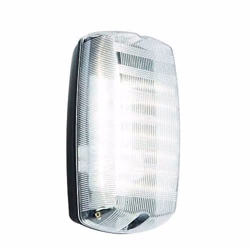 Netlighting Avit Outdoor Coastal Emergency LED Bulkhead Wall Light, IP65, Black and White – 1