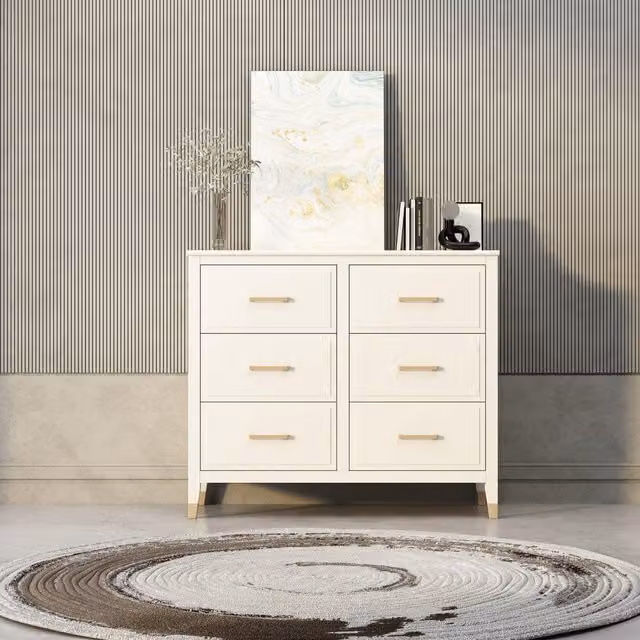 Cabinet Bits Palazzi 6 Drawer Chest of Drawers in Matt White – 1