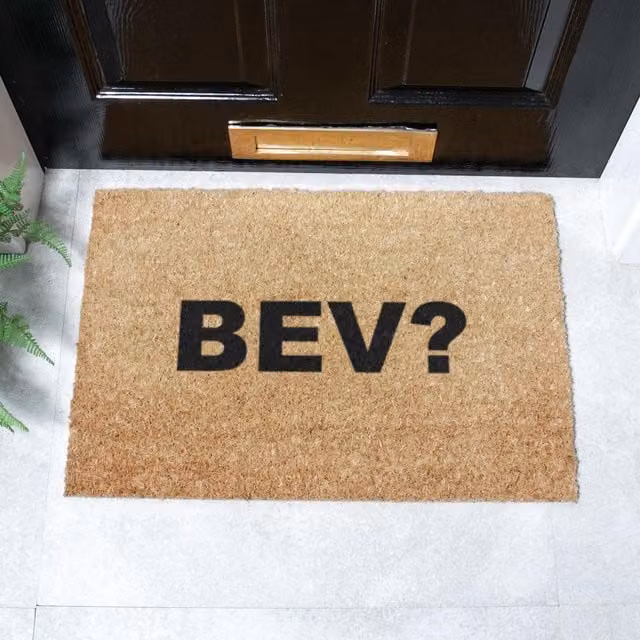 Artsy Mats Bev Alcohol Coir Doormat in Brown, W/D: 60 x 40 cm – 1
