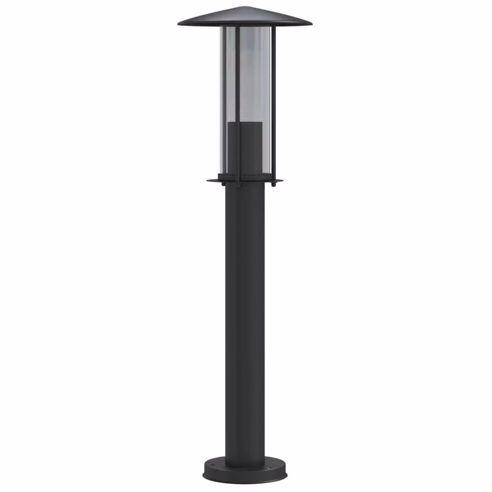Berkfield Home Black Stainless Steel Outdoor Floor Lamp, Height: 60 cm – 2