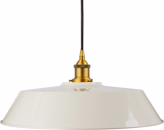 SE Home Chancery Large Round Pendant Light in White, Gold and Black