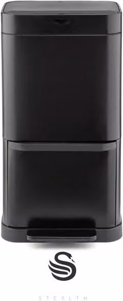 Swan 70L Dual Recycling Sensor Bin in Black – 1
