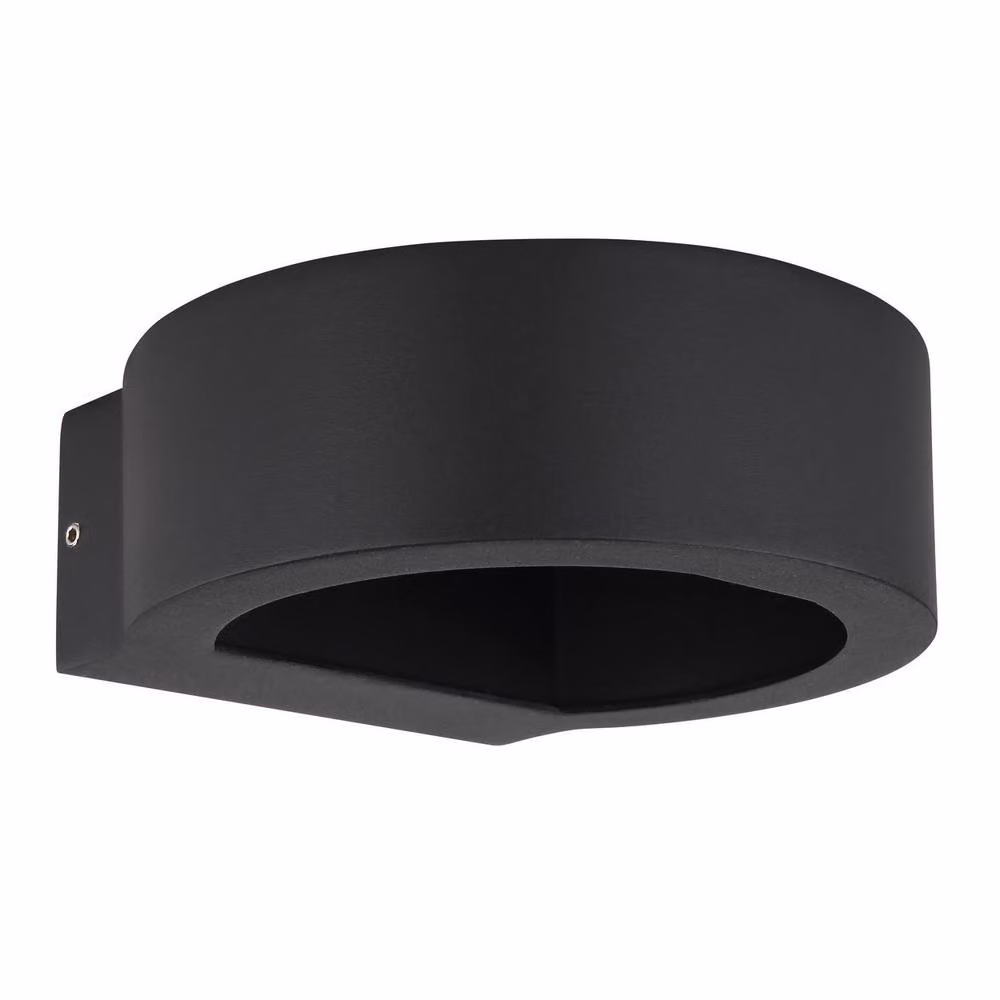 Netlighting Slice I LED Outdoor Up and Down Wall Lamp in Black with Glass Shade, IP54 Rated – 2