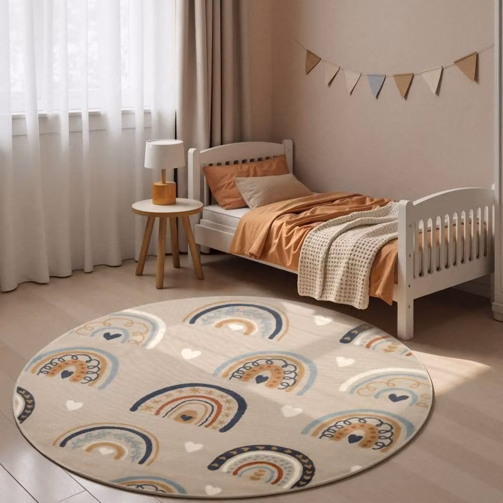 THE RUGS Adventures Kids Bowie Rug in Beige and Multicolour, W: 160 cm, L: 235 cm – 3