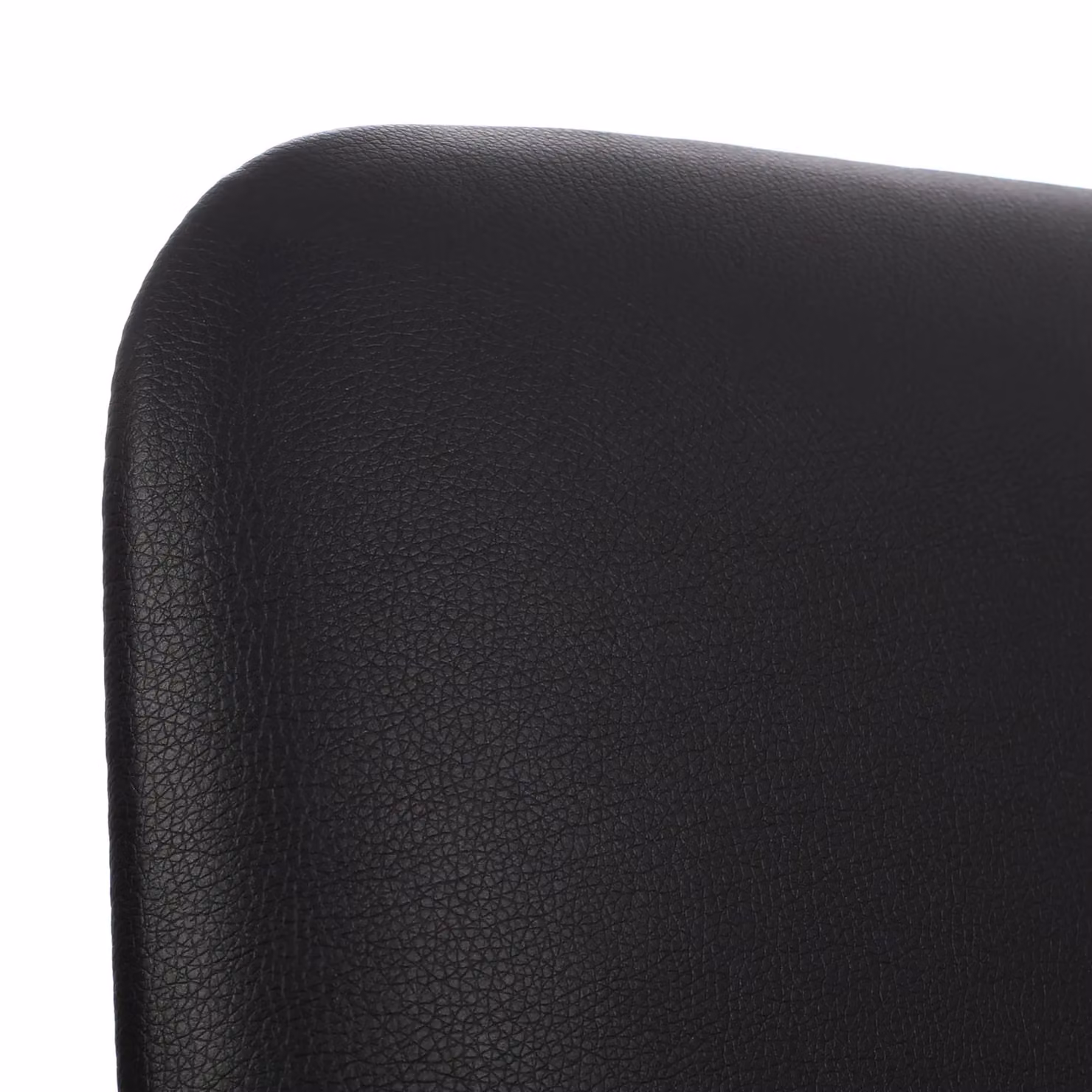 Interiors by Premier Orsina Black Synthetic Leather Dining Chair with White Wood Legs – 5