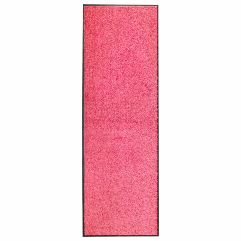 Berkfield Home Washable Non-Slip Pink Doormat W: 60 cm, L: 150 cm – 2