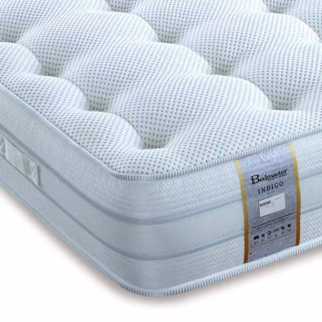 Bedmaster Indigo 2000 Hybrid Pocket Sprung Cool Foam Mattress in White, Size: 200 x 200 cm – 1