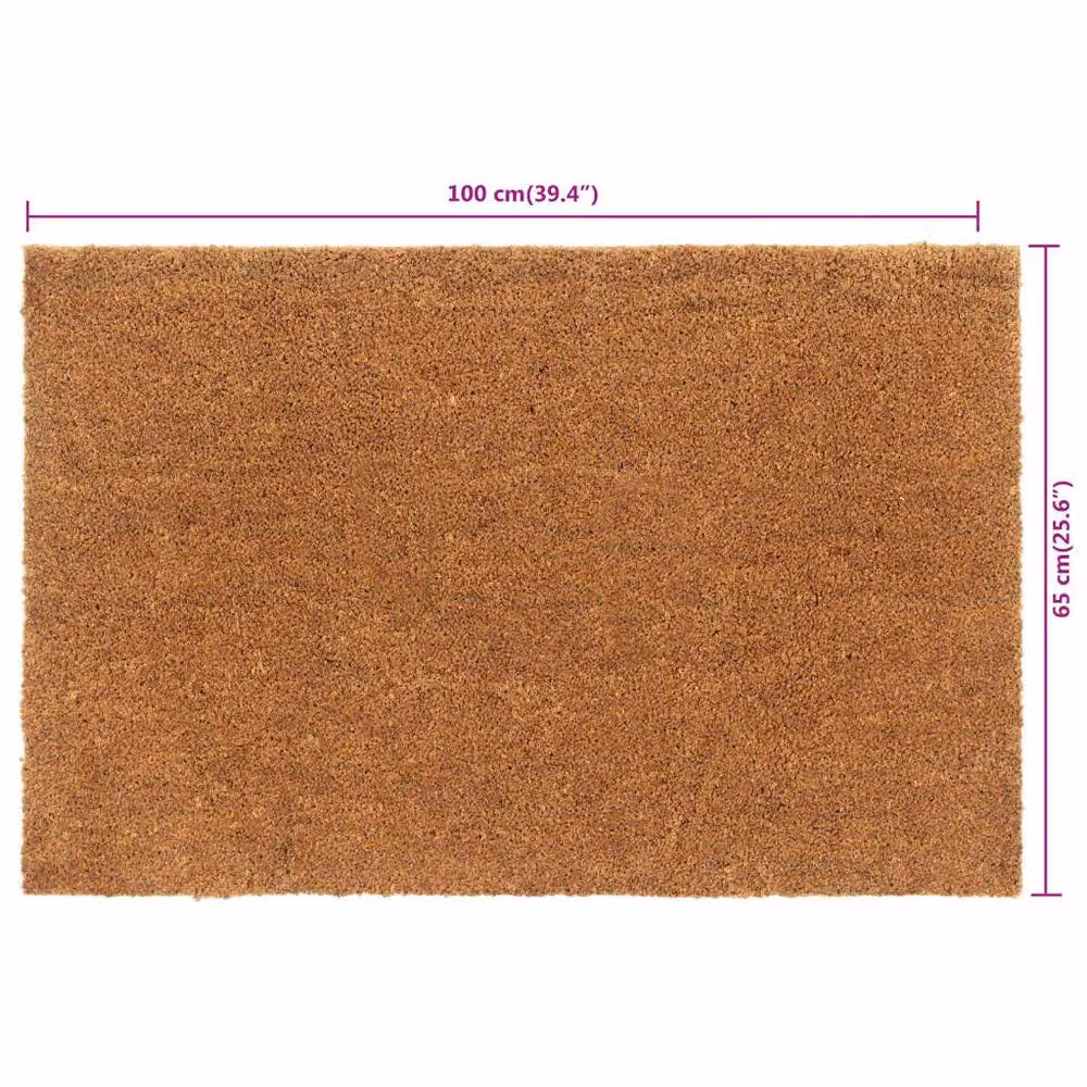 Berkfield Home Brown Tufted Coir Door Mat, W: 65 cm, D: 100 cm – 3