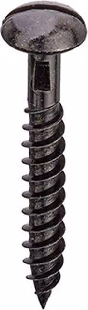Unifix Black Japanned Slotted Round Head Woodscrews 10G x 1.1/2" (5.0 x 40mm) Grey