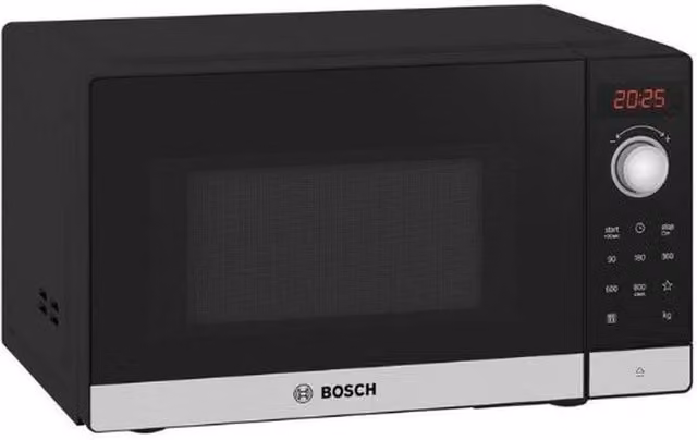 Bosch FFL023MS2B Solo Countertop Microwave Oven, 20 Litres, Black