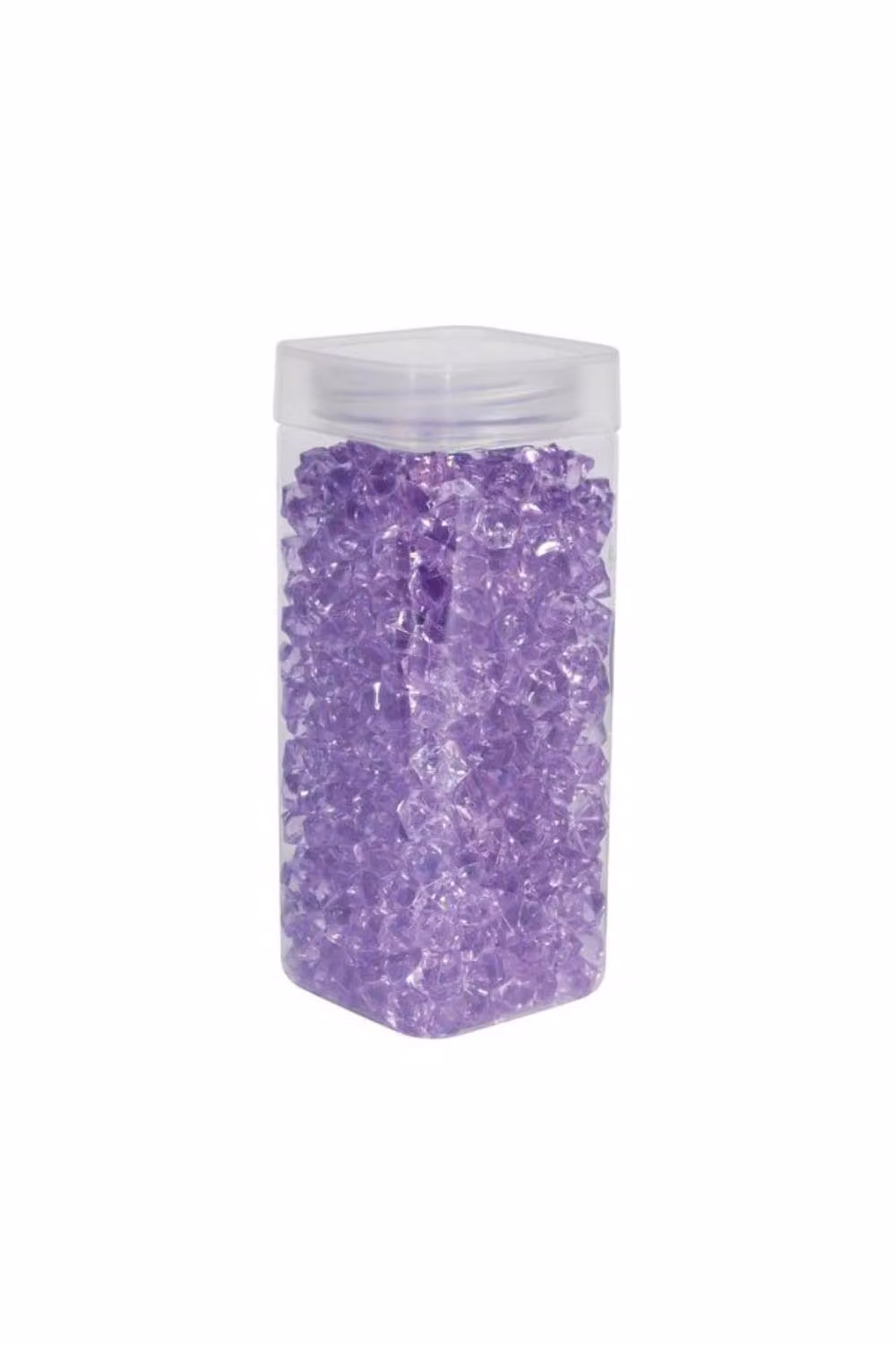 KDMD Lavender Purple Acrylic Stones in a Square Jar, 320g, Pack of 2 – 2