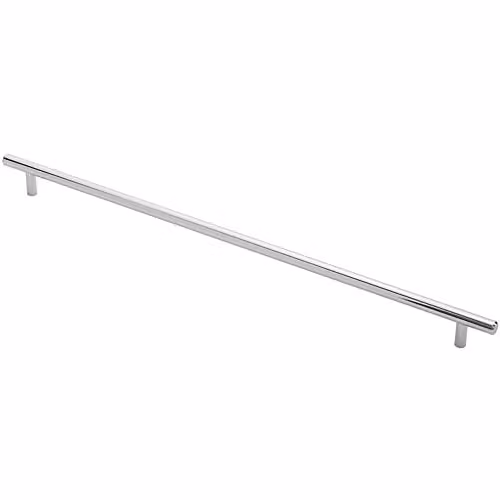 Loops Round T-Bar Cabinet Pull Handle, Chrome, Length: 508 mm, Diameter: 12 mm, Fixing Centres: 448 mm
