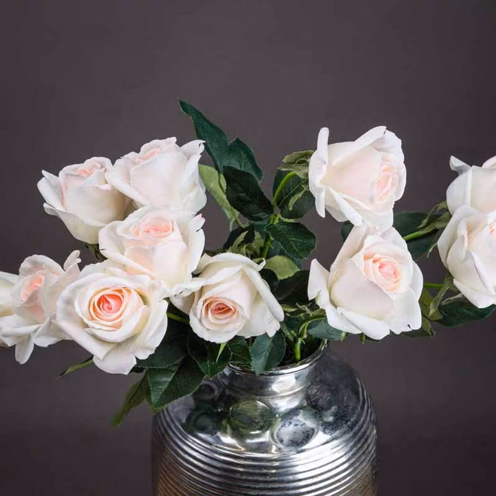 Lemon Pavilion Furniture and Decor Pink Artificial Rose Flower, W7 x D5 x H65 cm – 2