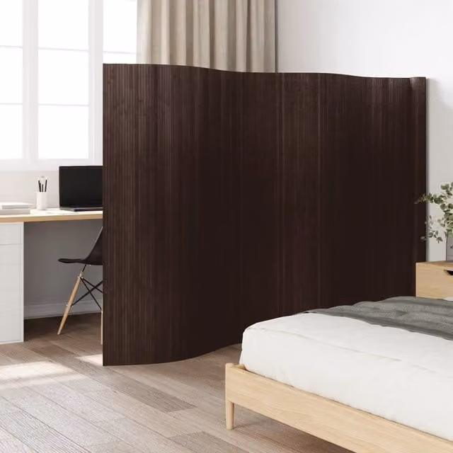 Berkfield Home Dark Brown Bamboo Room Divider W/H: 60 x 165 cm – 1