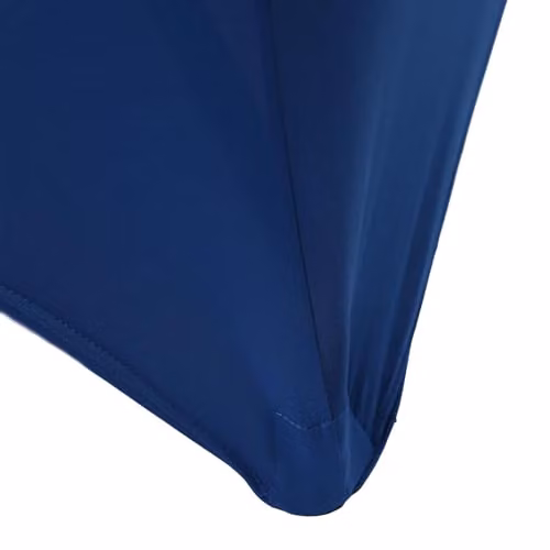 Harbour Housewares Folding Camping Picnic Table with Fitted Tablecloth, White and Blue, W: 180 cm – 6