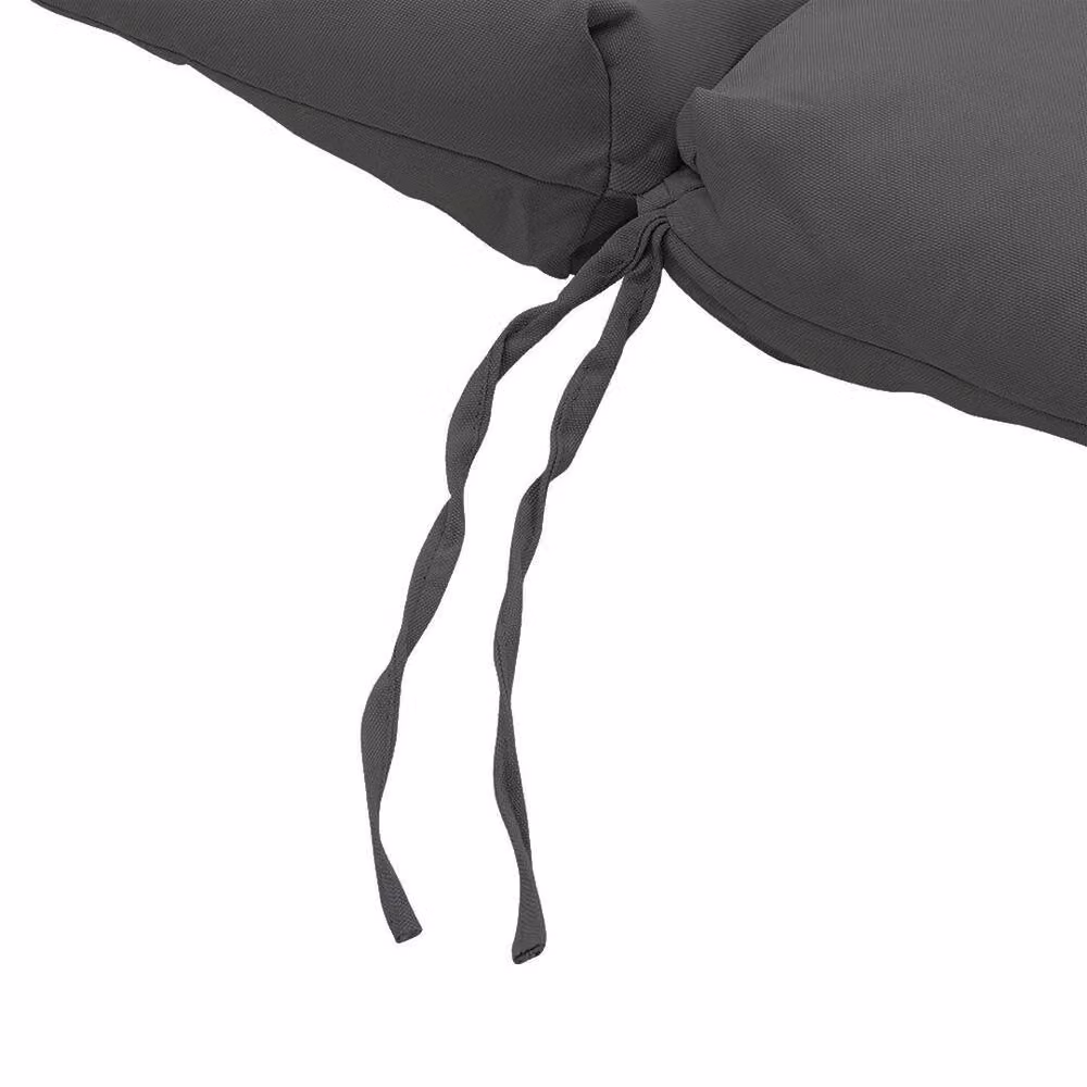 SPETLEK Dark Grey Cotton and Polyester Garden Chair Cushion Seat Pad, W: 100 cm, L: 190 cm – 3