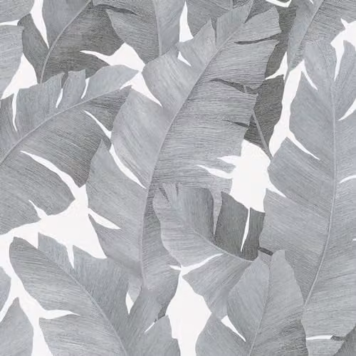Galerie 31624 Industrial Effects Black and Silver Floral Non-Woven Wallpaper – 1