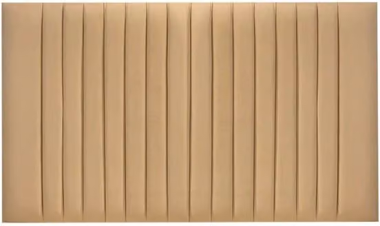ASC Nebula Beige Fabric Upholstered Strutted Headboard, Large Single 3ft6