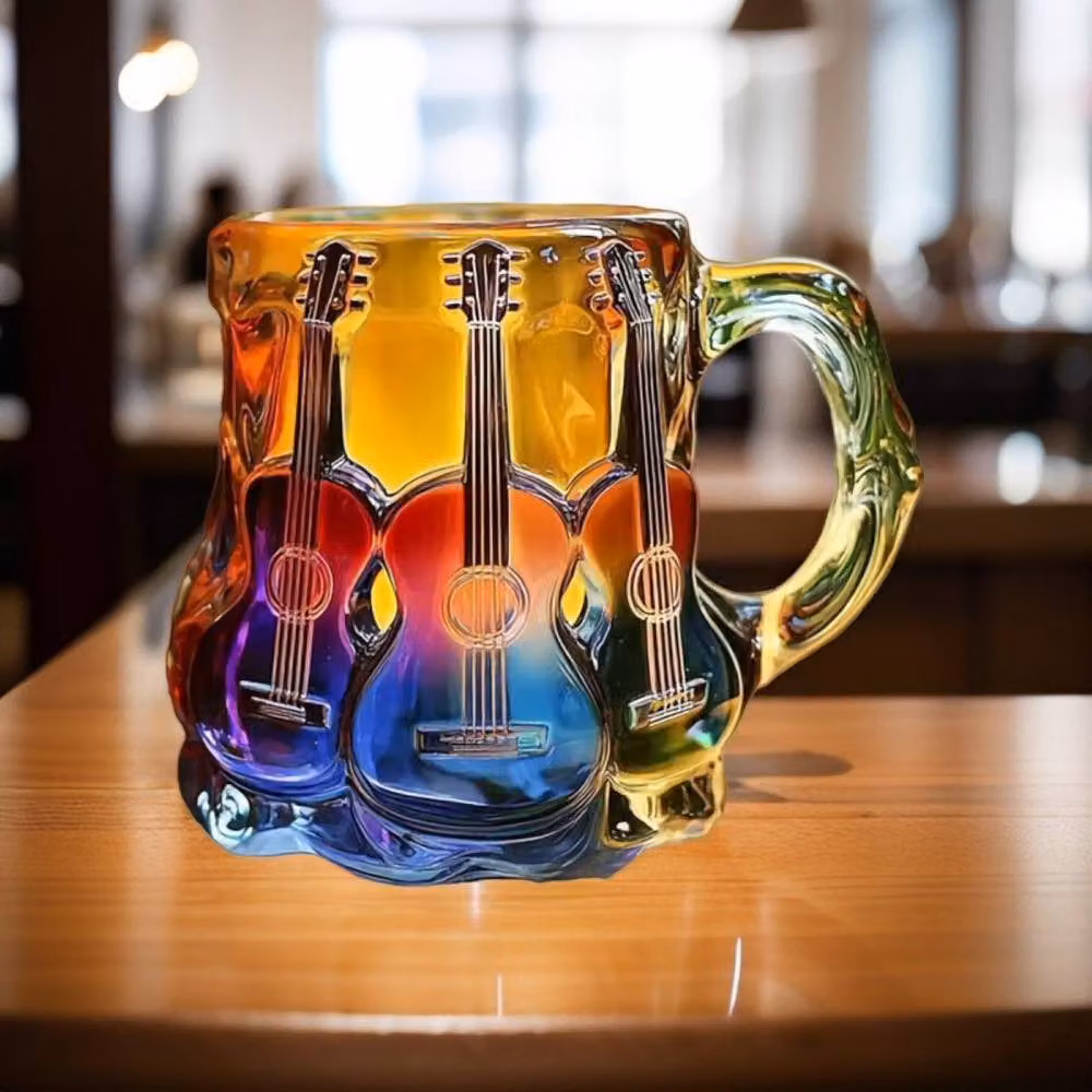 Quipulse Multicolour Painted Guitar Mug – 4