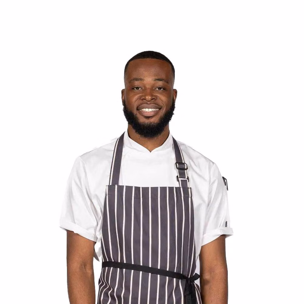 Dennys Stripe Apron in Grey – 2