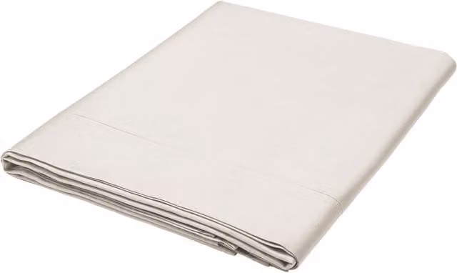 Bedeck of Belfast Fine Linens 1951 Luxury 600 Thread Count Egyptian Cotton Double Flat Sheet in Beige, W: 140 cm, L: 200 cm – 1