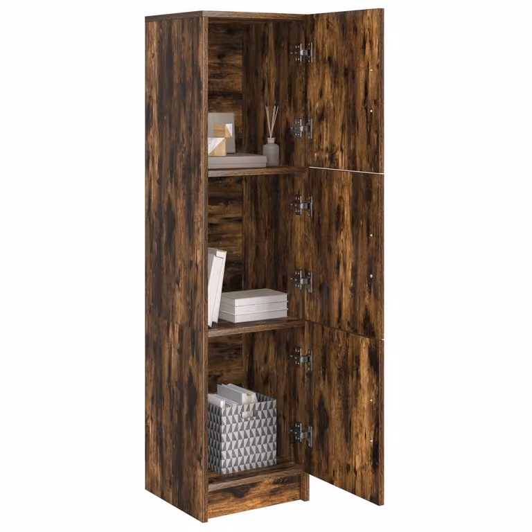 Berkfield Home Smoked Oak Wood Sideboard in Brown