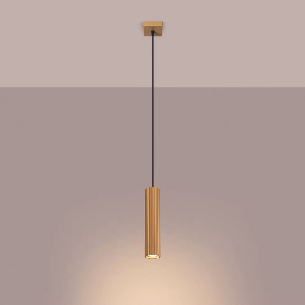 Sollux Lighting minimalist Gold Pendant Bar Lamp, W/D/H: 118 x 8 x 8 cm – 2